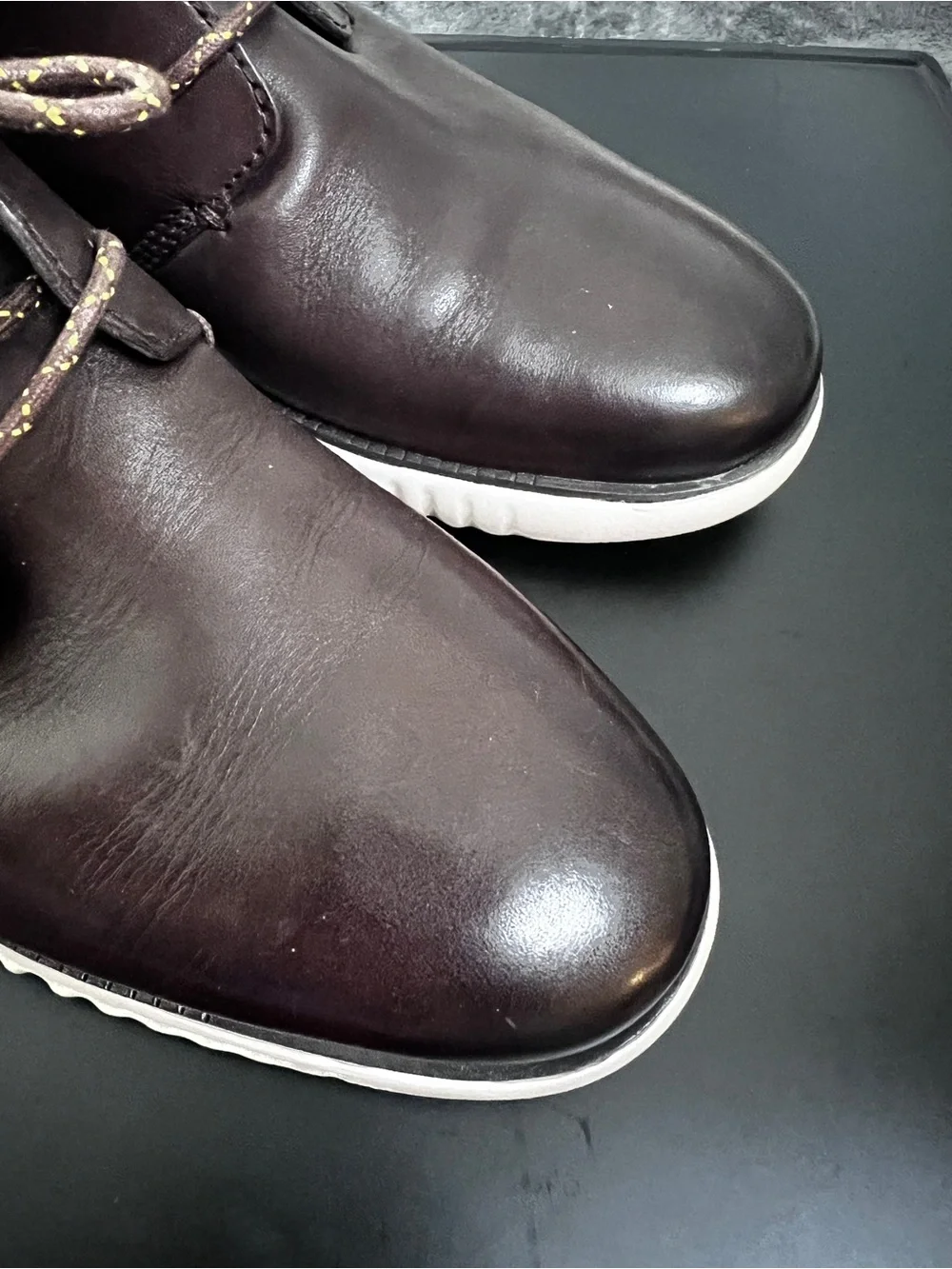 Cole Haan 2.ZERØGRAND Leather Chukka Boots Brown Men’s 10.5